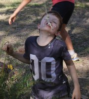 Justine kids eating 3