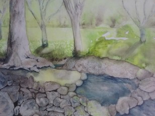 Eventide at the Bend unframed